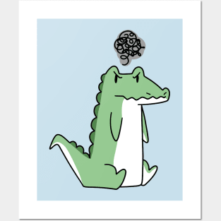 Grumpy Alligator Posters and Art